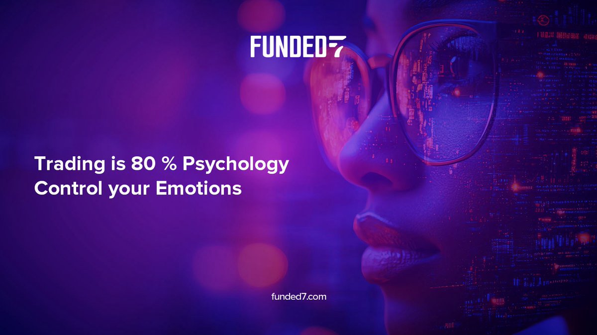 🧠 Trading is 80% psychology.

The secret isn’t in the charts, it’s in your mind.
Confidence, patience, and emotional control are what separate winners from the rest.

Control your emotions.
Control your trades.
Control your outcome. 💪

#Funded7 #TradingPsychology #TraderMindset