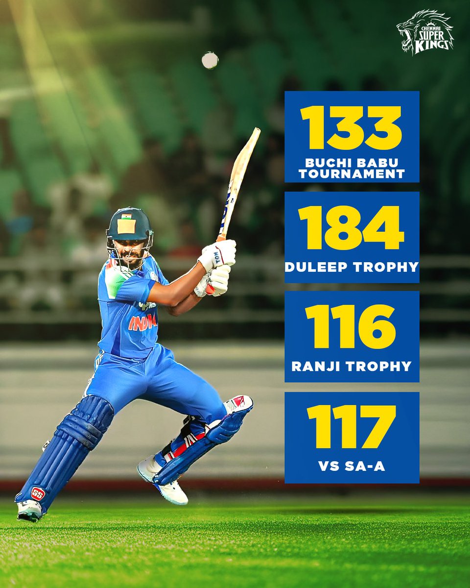 Stacking centuries with elegance and style 💪🔥 

#WhistlePodu 
📷 : Vijay Soneji-Sportstar
