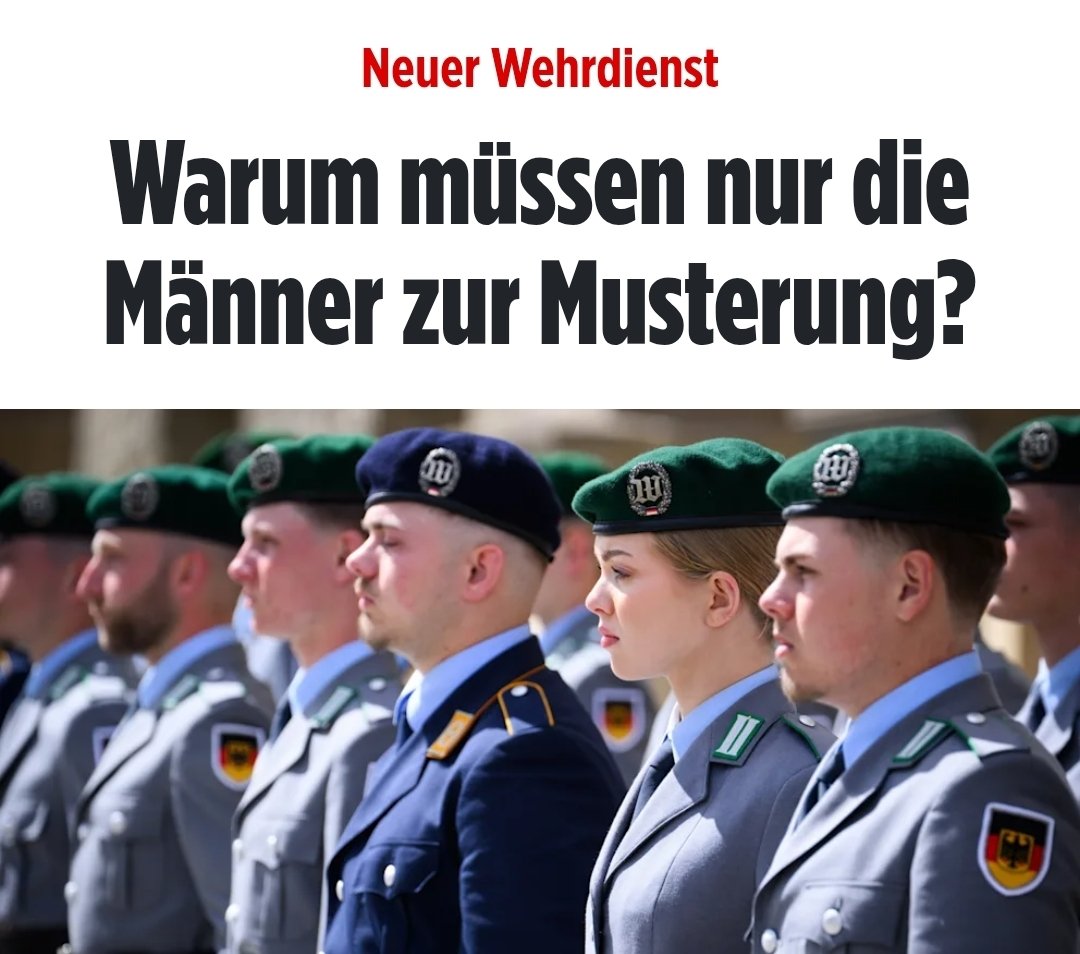 Wo bleibt eigentlich der Riesenaufschrei nach Gleichberechtigung von den Feministinnen? 🤷‍♂️