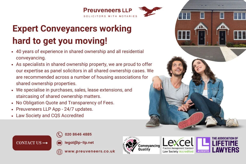 "Trust Preuveneers LLP for all your conveyancing needs. 🏠 We're your reliable partners in navigating property transactions with ease and expertise. #ConveyancingExperts #TrustedPartners"
preuveneers.co.uk