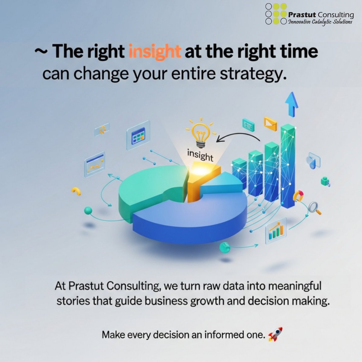 📊 The right insight at the right time can change your entire strategy.

At Prastut Consulting, we turn raw data into meaningful stories that guide business growth and decision-making.

Make every decision an informed one. 🚀

#MarketResearch #DataToDecisions #PrastutConsulting