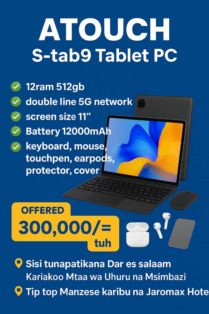 Alex_komba00's tweet photo. MUNGU ni mwema familia yanguu tumeamka salama naomba repost yako familia 🤝,

Jipatie simu kali aina ya Google pixel 7 na S-tab9 Tablet kwa bie nafuu kutoka kwa Power tech Tz tunapatikana mtaa wa kariakoo uhuru na msimbazi pia Tip top manzese,
Delivery✅
Contacts:+255 755 148 581 https://t.co/9WmYiR4p2h