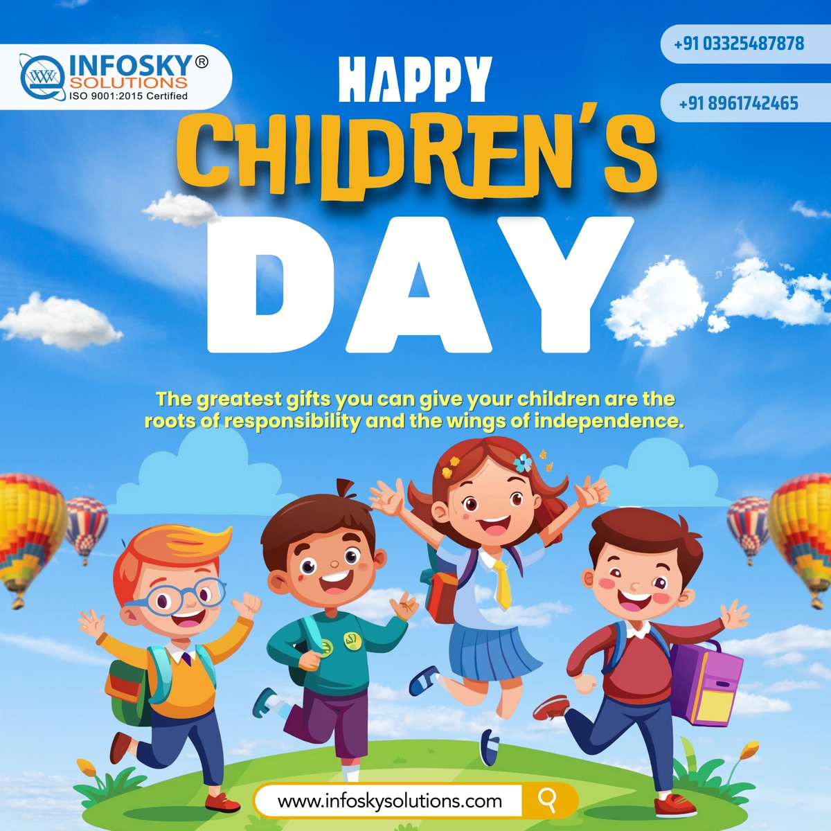 infoskysolution's tweet photo. Children are the joy of today and the hope of tomorrow. - Happy Children's Day
#InfoSkySolutions #HappyChildrensDay #childrensday https://t.co/3BHYFif6gM