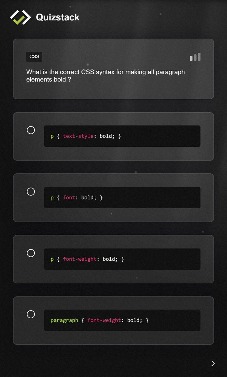 quizstackapp's tweet image. Do you like writing styles for your apps ?

Learn best CSS practices with quizstack.io 👩🏻‍🎓