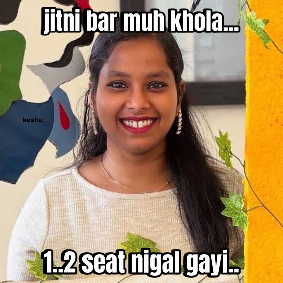 RJD ki sarkar aur har me priyanka ji ke daanto se bhi bada gap agya 😭#BiharElection2025