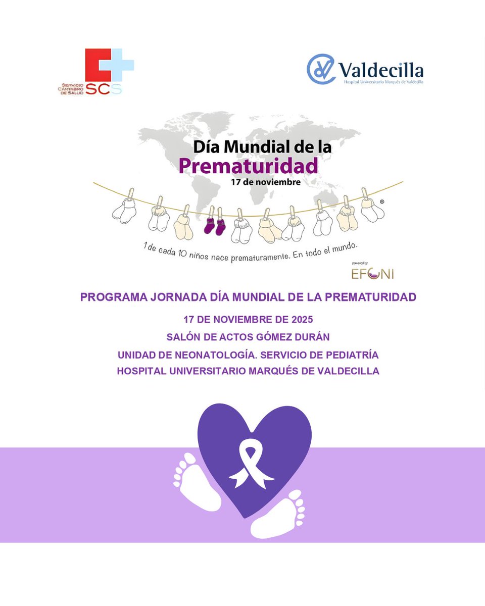 ➡️ El próximo lunes tendrá lugar en el Hospital una jornada de reconocimiento a las familias de bebés prematuros, organizada por Nuestra Unidad de Neonatología, en el marco del Día Mundial de la Prematuridad.

🔗 humv.es/2025/11/13/val…

#SomosValdecilla