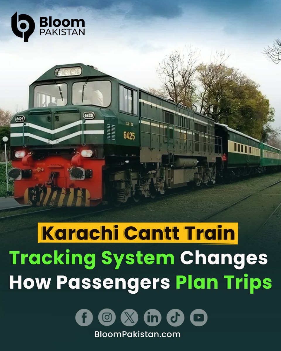 bloom_pakistan's tweet image. Karachi Cantt’s Train Tracking System Revolutionizes Passenger Travel.

Read More bloompakistan.com/karachi-cantt-…

#KarachiCantt #TrainTracking #PublicTransport