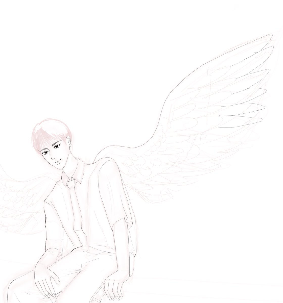 날개 어케 그리는겅가요?? 그리기 귀찮네
