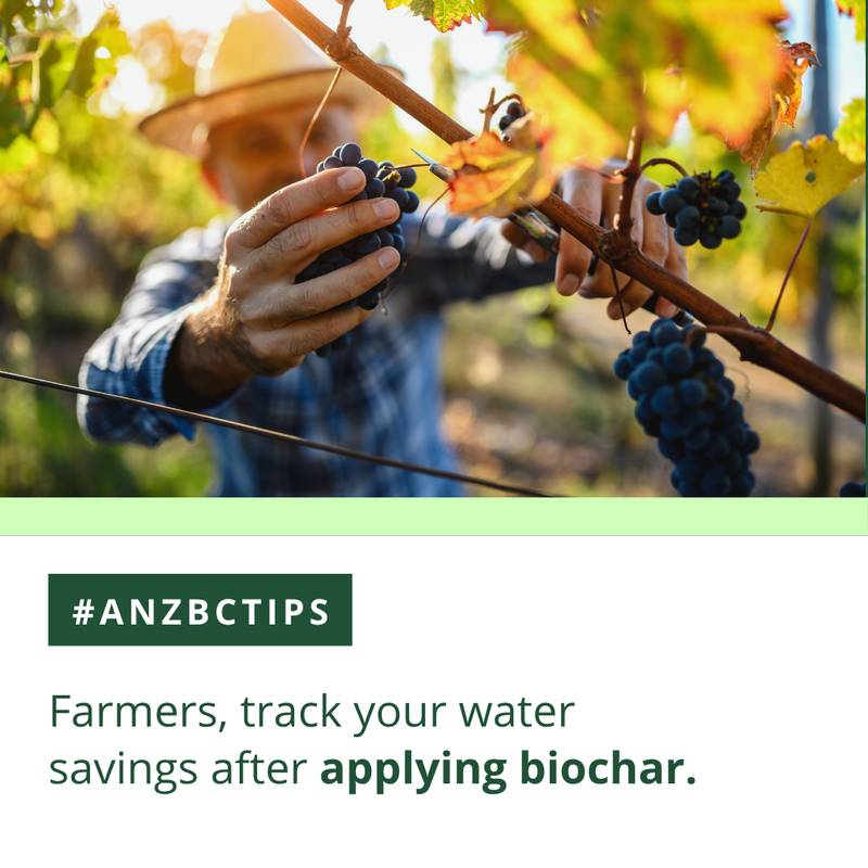 🌎 Biochar helps soil hold water longer, reducing irrigation needs. 

Monitoring your water use helps show the true return on investment. 

📣 Join ANZBIG today: anzbig.org