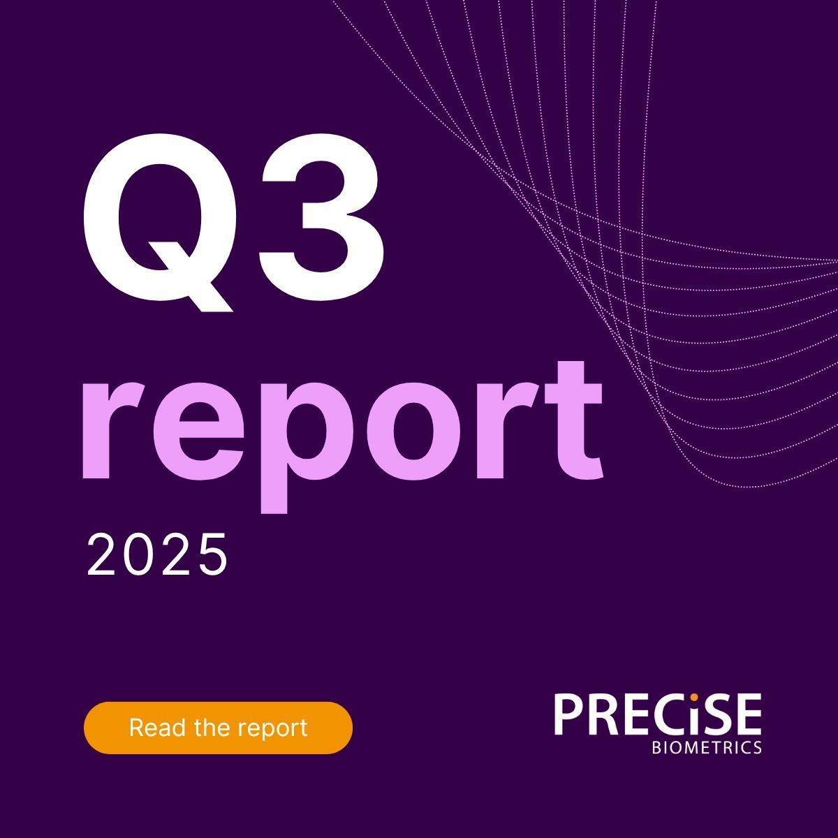 PBiometrics's tweet image. We’ve just released our Q3 2025 interim report, highlighting a positive EBITDA and a continued strong demand.
buff.ly/y7mNzHA 

Watch an interview with our CEO and join our live Q&amp;amp;A today, Nov 14, at 13:00 CET. buff.ly/p1b20AO. 
#Precise #Biometrics #YOUarethekey