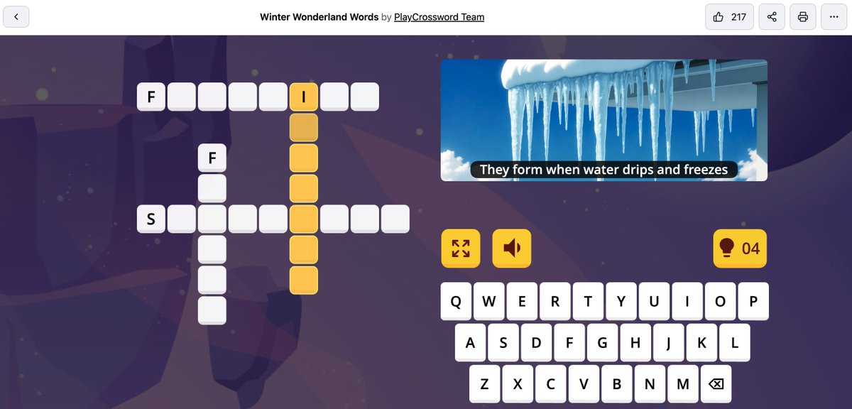 softlitude's tweet image. Today’s Crossword of the Day: Winter Wonderland Words!  

Can you solve this chilly challenge before it melts?
playcrossword.com/game/26d032e1-… 

#webgamedev #game #crossword #crosswordfans #wordgames #gamer #WordOfTheDay #indiegame