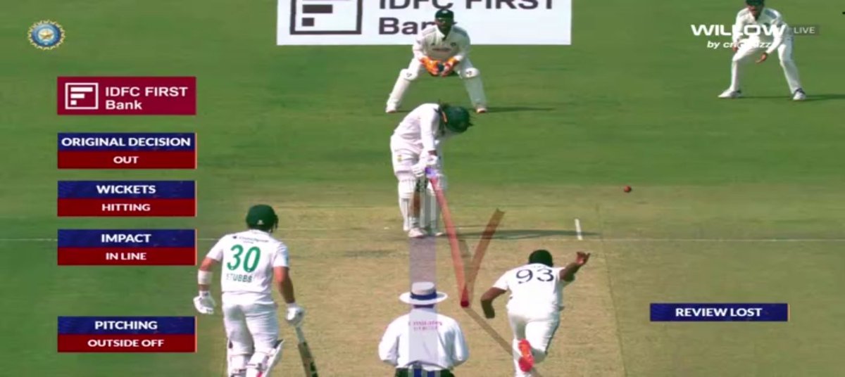 BABAR9492's tweet photo. South Africa in deep trouble as Tony de Zorzi falls as well. https://t.co/YBSpggPbZq