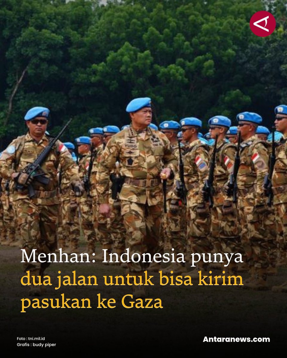 antaranews's tweet photo. "Alternatif kedua yakni di bawah persetujuan organisasi internasional yang diinisiasikan oleh Presiden Amerika Serikat," kata Sjafrie.

#gaza #pasukan #as #pbb 
Baca selengkapnya 
https://t.co/eEz3OHiEhQ https://t.co/vFVXvfDsDA