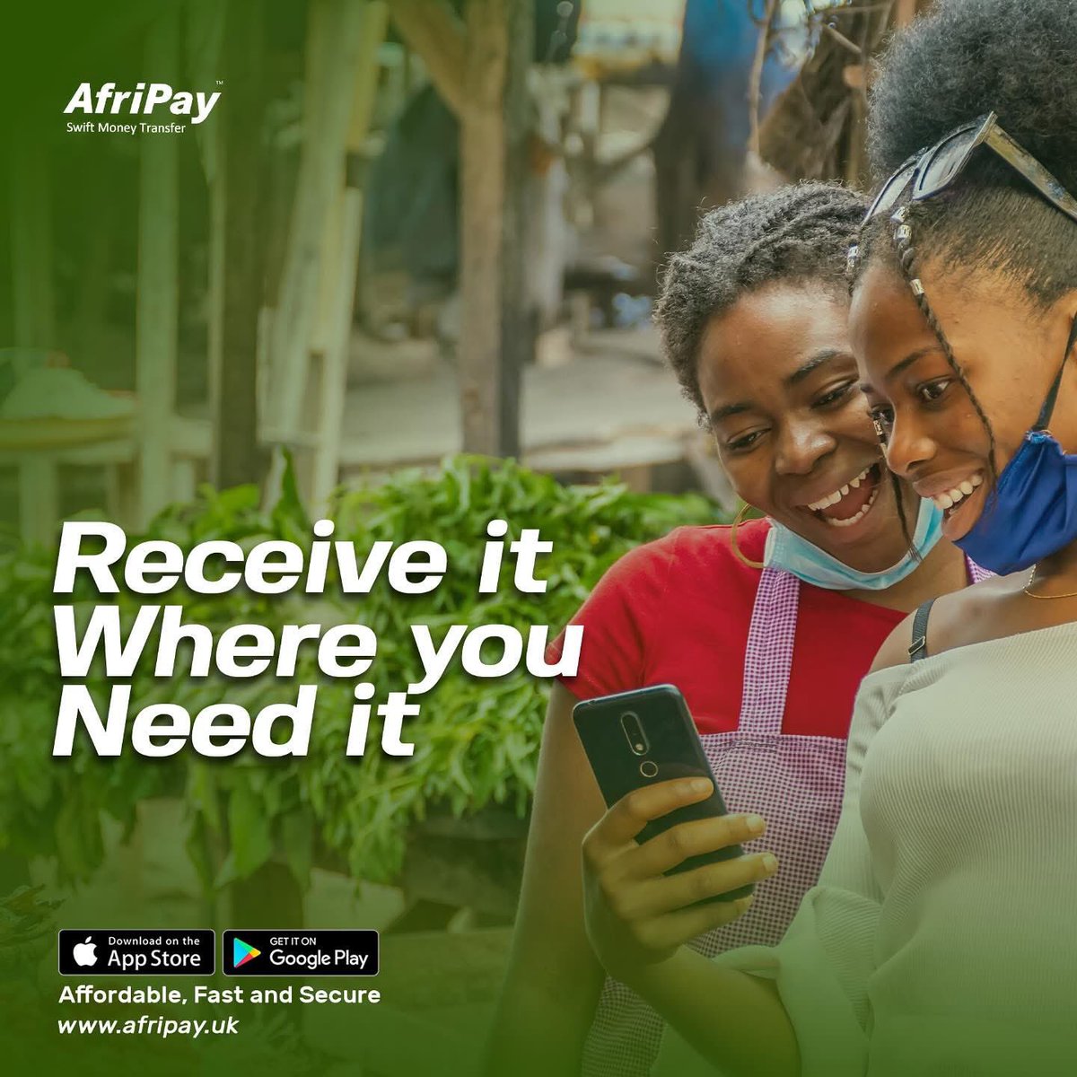 Afripay_Uk's tweet photo. Distance is never a barrier with Afripay💚

Send money home instantly anytime,anywhere. Download the Afripay app now on App Store or Google Play and enjoy seamless transfers.#Afripay #Afripayeasypay #fintech #EuropetoAfrica #afripaydirect https://t.co/xl6l1Ad0Do