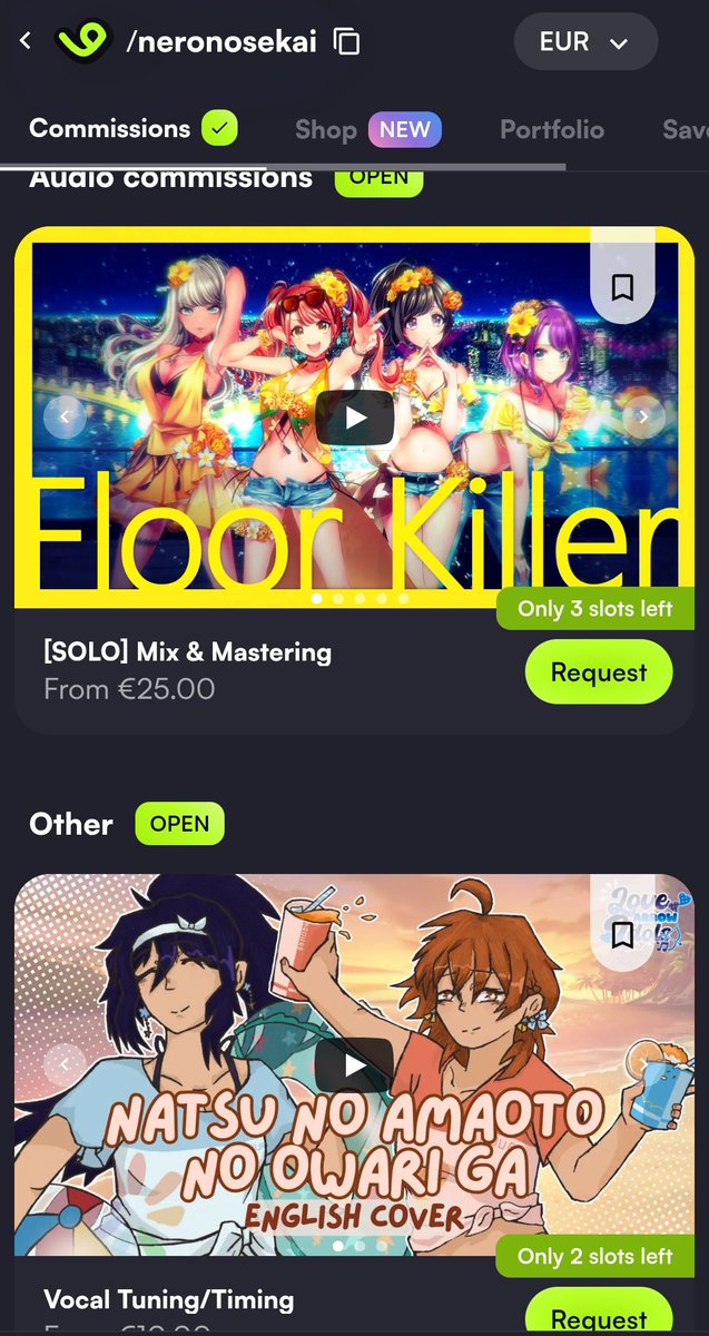 🪽 Hello everyone!
3 slots have been added for a solo mix and only 2 slots left for only T+T! 🤍✨

🔗🔽 Link for both services will be below!

#VGenComm #VGenOpen