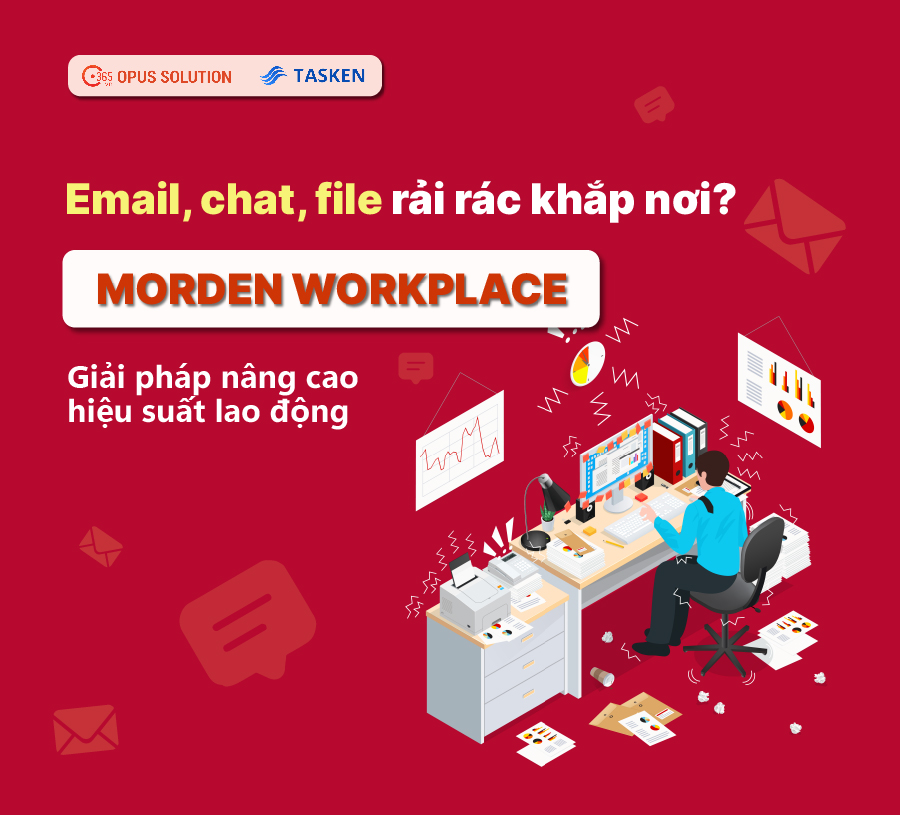 TaskenIO's tweet photo. ‼️Hàng giờ lãng phí để tìm thông tin, quy trình gián đoạn? 
💡 Modern Workplace tạo không gian thống nhất, tối ưu quy trình giúp mọi người làm việc thông minh hơn 
👉 Chi tiết: https://t.co/9seVQqYMfv
#OpusSolution #Microsoft365 #ModernWorkplace #Tasken https://t.co/hVzbgBHjNg