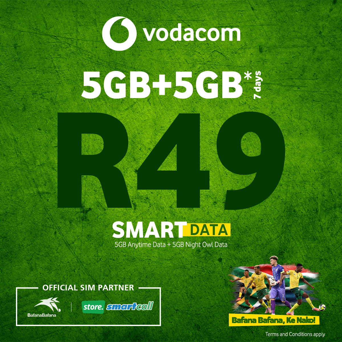 SmartcallVSP2's tweet image. 10GB for ONLY R49?! Even VAR had to double-check this deal! 🤣⚽

Stay connected, stream the goals, and rep Bafana Bafana with data that keeps you winning! 💛💚📱

#SmartData #GetMore4Less #VodacomDeals