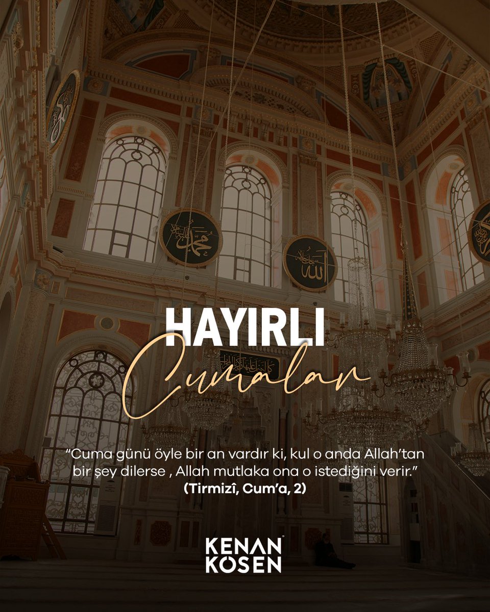 Hayırlı Cumalar. 🕌