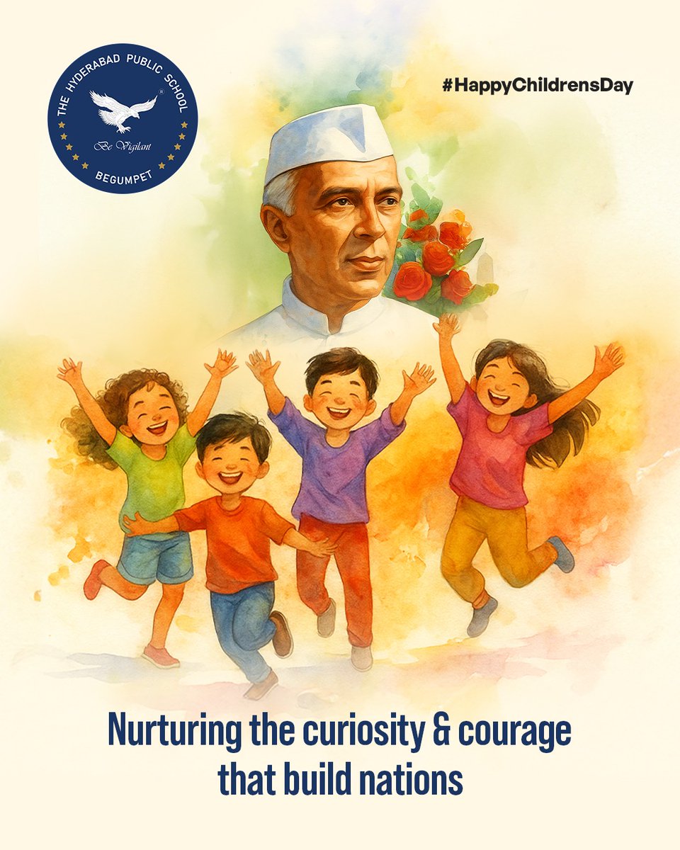 HpsBegumpet's tweet photo. Celebrating the laughter, innocence, and limitless dreams that make childhood magical.
Happy Children’s Day from all of us at HPS Begumpet!

#HPSBegumpet #HappyChildrensDay #HPSFamily #HPSPride #ChildhoodMagic #ProudEagle #InnocenceAndDreams #ForeverAHPSian #HPSCelebrate https://t.co/nJcuzekcIy