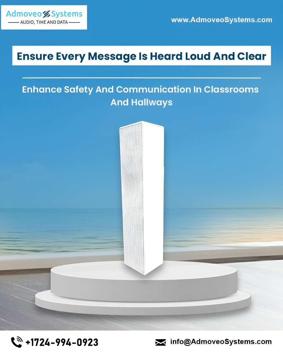 admoveosystems's tweet image. Ensure every message is heard loud and clear with smarter classroom-to-hallway communication that boosts safety, clarity, and real-time campus connectivity.
admoveosystems.com

#SchoolSafety #CampusSecurity #SmartCommunication #PASystems #EducationTech #SafetyFirst