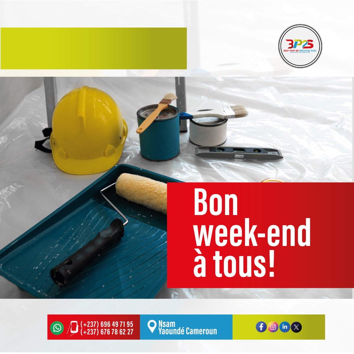 PartnerSarlBPS2's tweet photo. 💫 BP2S : Excellent Weekend !

L'équipe BP2S vous souhaite un excellent weekend ! Profitez de ce moment pour vous ressourcer, vous détendre et vous inspirer de nouvelles couleurs ! Nous vous retrouvons lundi pour de nouveaux projets et de nouvelles créations.✨ https://t.co/s6UxcAEdeq