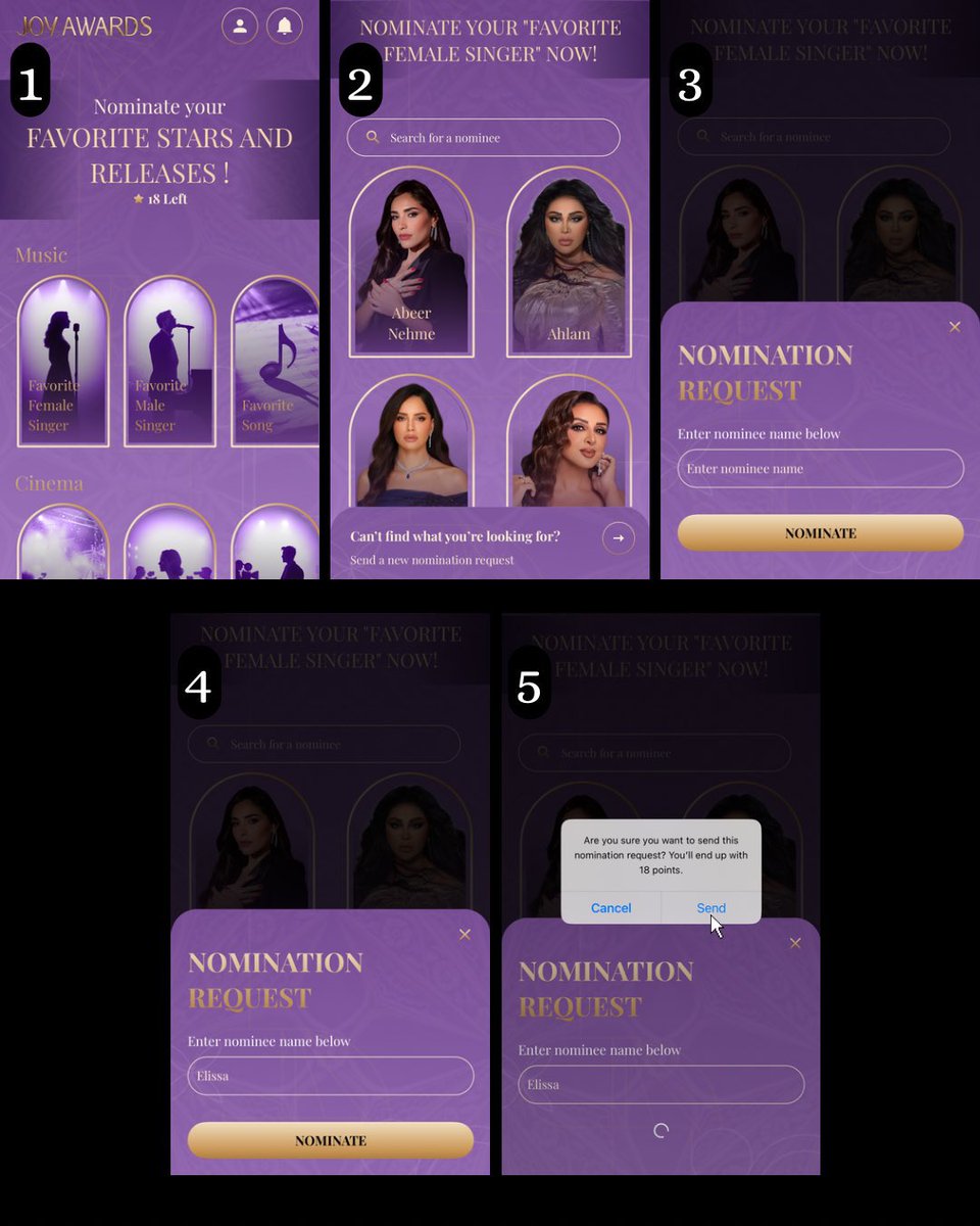 حفل ال joy awards ❤️اختاروا اسم اليسا على ال Nominations 

- Joy Awards IOS 
apps.apple.com/eg/app/joy-awa… 

- Joy Awards Android 
play.google.com/store/apps/det… x.com/messages/media…