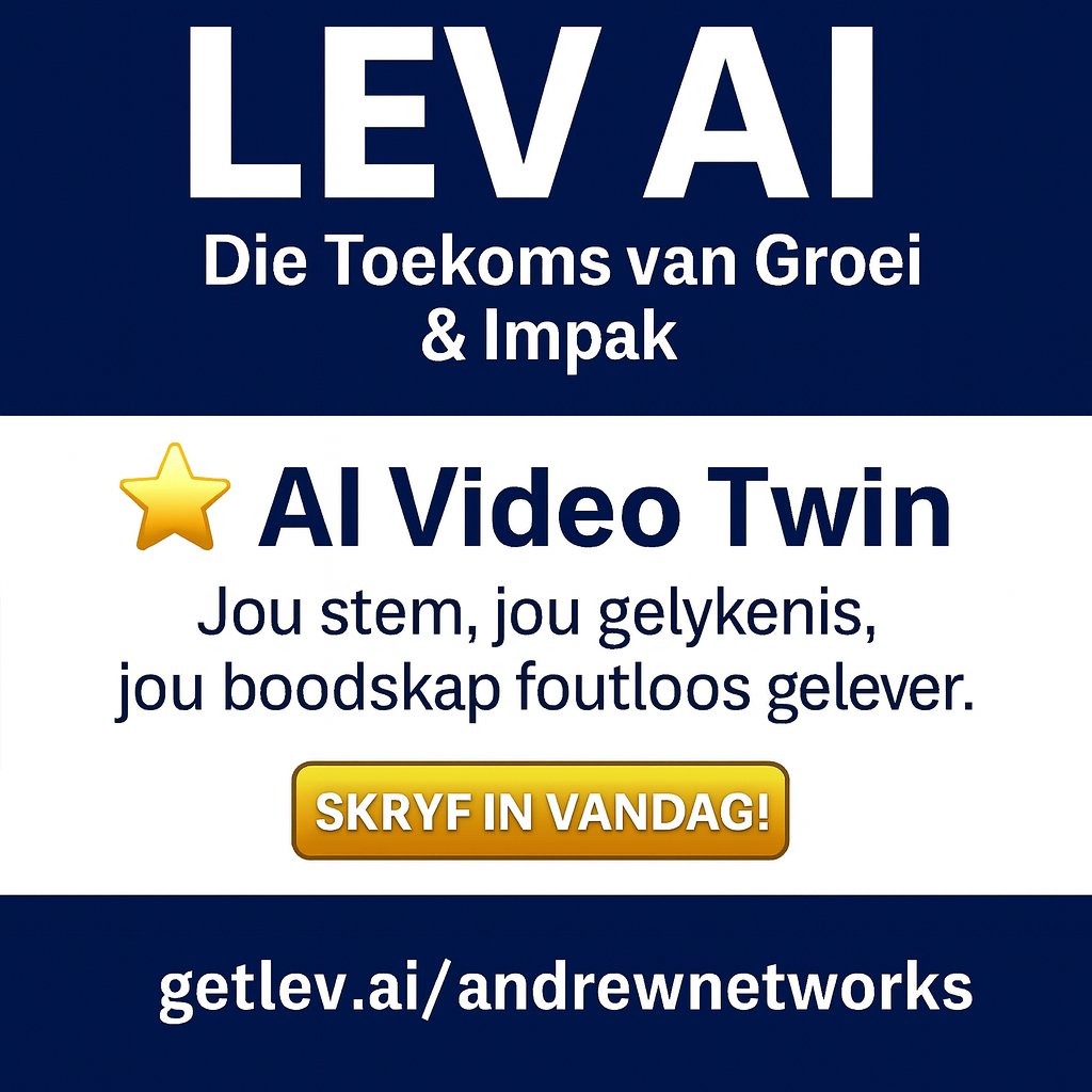 Join our Partnership Team today. Click the link: getlev.ai/andrewnetworks
#GetLEVAI #SmallBusinessTips #AIforBusiness #LEVAI #Entrepreneurship