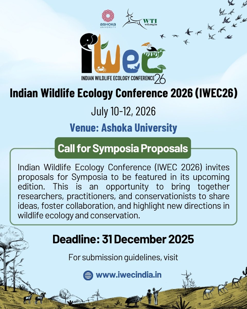 Indian Wildlife Ecology Conference 2026 (IWEC`26) tweet media