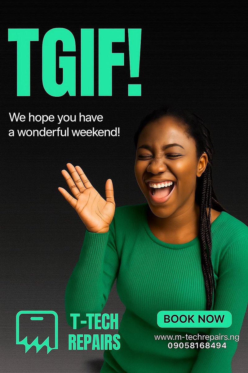 M_techRepairs's tweet image. Happy Friday! Don’t let a faulty device spoil your groove — M-Tech Repairs dey for you! 🤩
#Samedayrepair

👉🏾m-techrepairs.ng