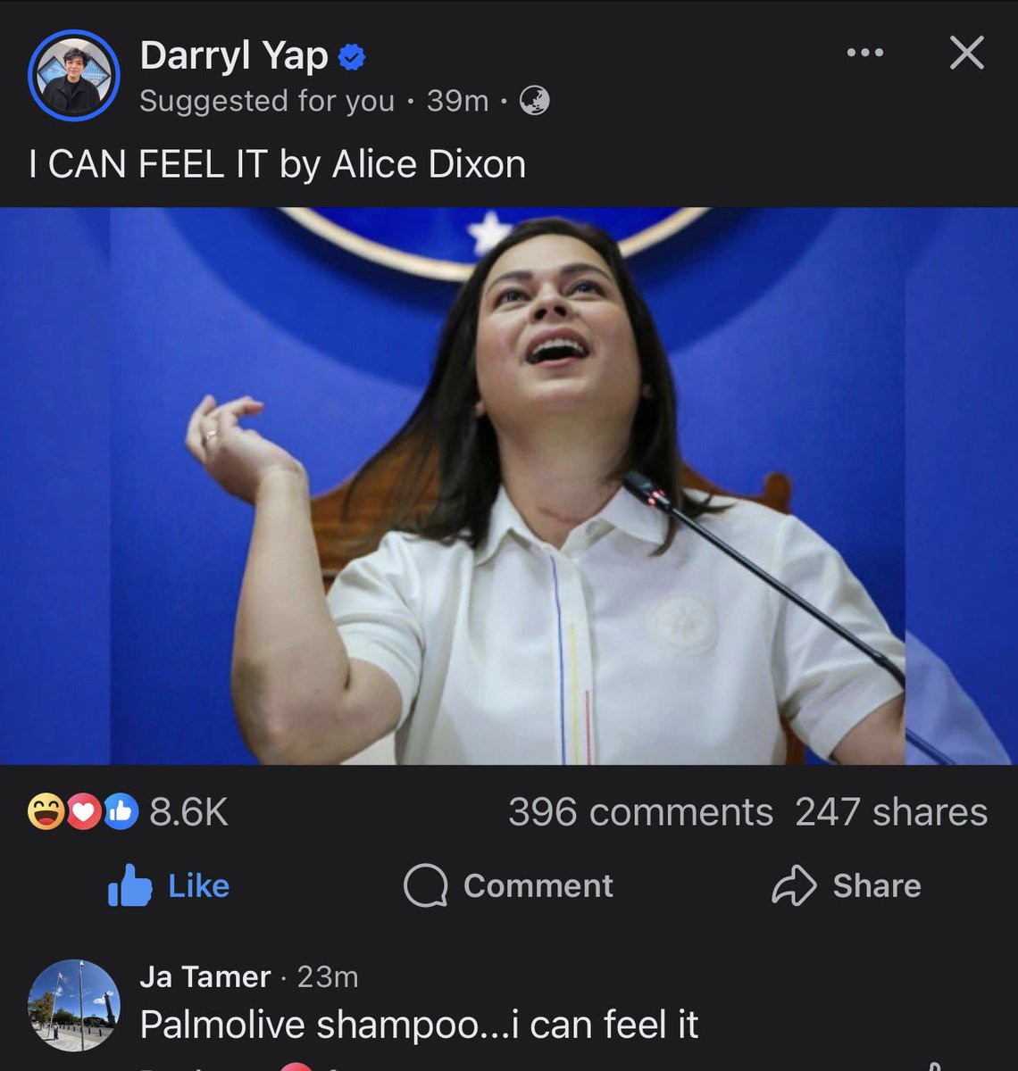 Jjcruz2's tweet photo. I CAN FEEL IT! 🤣
#zaldyco #marcosjr #romualdez #blueribbon https://t.co/vofvlSWyxZ