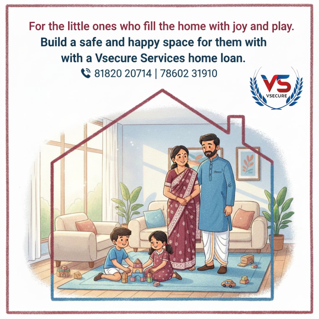 rahulsharm27959's tweet image. ✨ आपके नन्हें-मुन्नों की खुशियों के लिए एक सुरक्षित और प्यारा घर ✨
Vsecure Services के साथ अपना सपना घर बनाएं—आसान होम लोन, भरोसेमंद सुविधा और तेज़ प्रक्रिया!
🏡 A secure home for a happy family.
📞 81820 20714 | 78602 31910

#VsecureServices #HomeLoan #DreamHome #HappyFamily