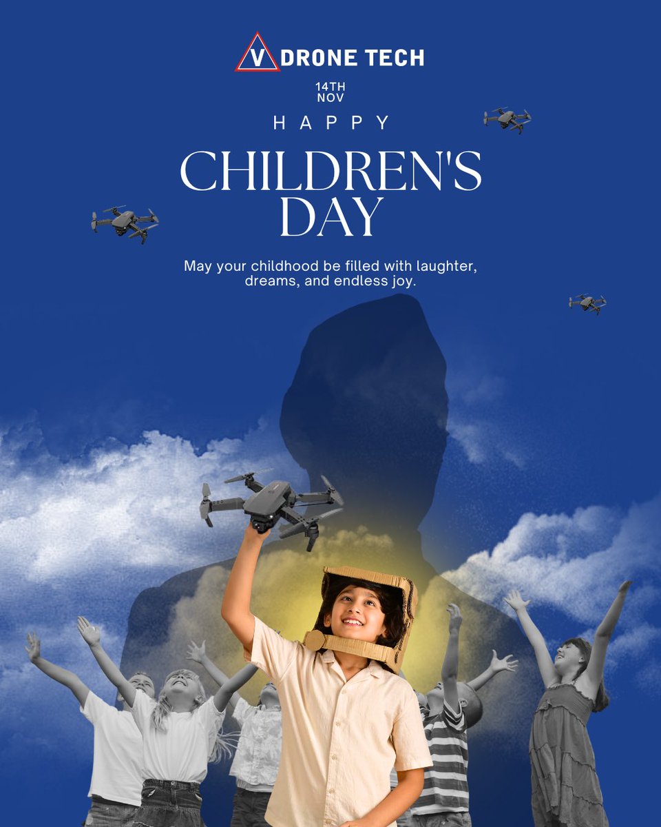 vdronetech's tweet image. Celebrating creativity, curiosity &amp;amp; dreams! 🌟
Happy Children’s Day from VDroneTech. 🚁✨

#ChildrensDay #VDronetech #FutureInnovators #LetThemFly
