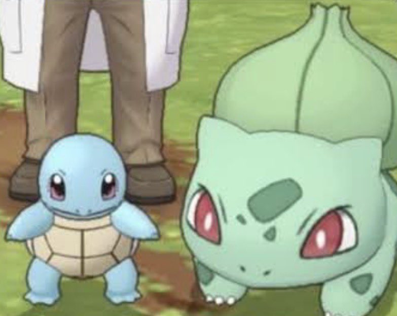 snow_qwartz's tweet image. the fuck happened to our heights here why is Squirtle so big now