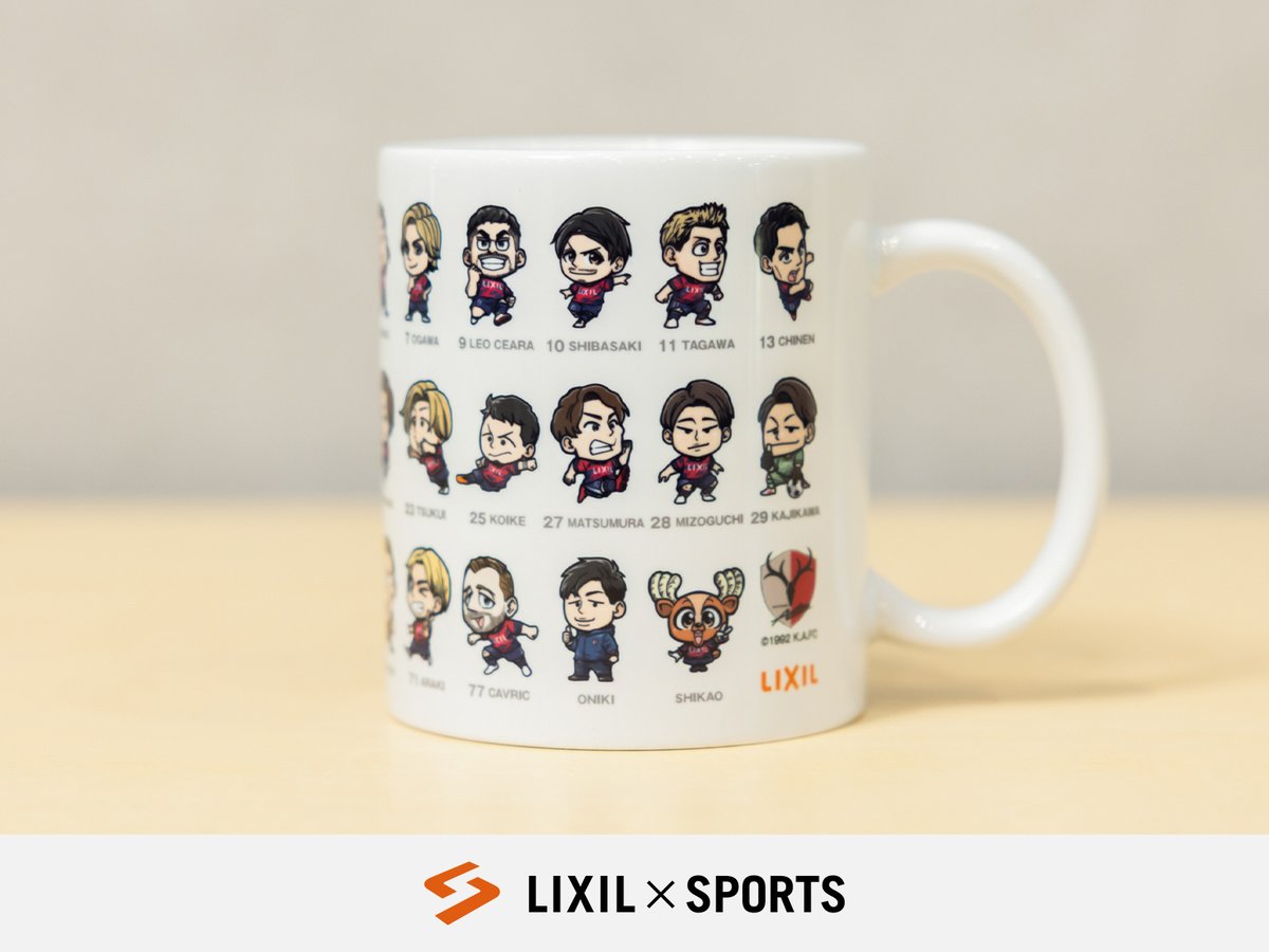 鹿島アントラーズ LIXIL マグカップ & ペアカード セット おまけ付き