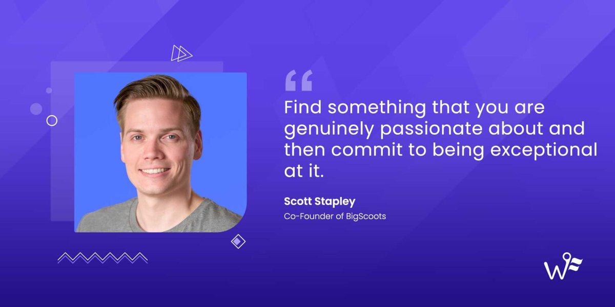 "If you choose a niche that aligns with your interests and expertise, you set a foundation for long-term success."

~ Scott Stapley of <a href="/BigScoots/">BigScoots Web Hosting</a>

Read More.👇
wpfounders.com/wordpress-host…

#WordPress #WPfounders