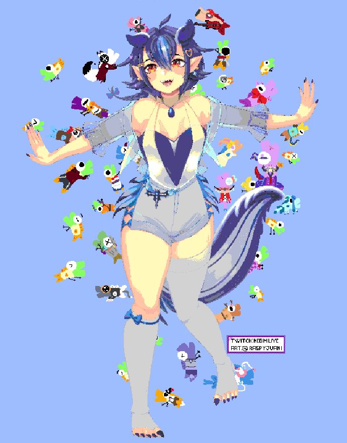 FINALLY IT'S DONEEE with all the negis with meee.
Thanks everyone who helped me! ❤️
P.D: Also sorry I dont upload much stuff! I've been ill, and I dont how much time because of work and class!
#wplace #Vtuber