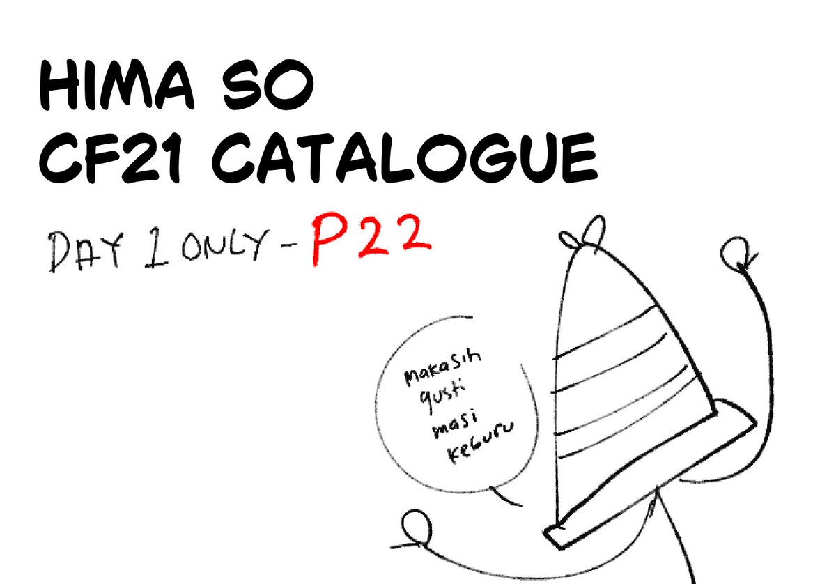 himaso_o's tweet photo. Hima so #CF21 OTS Catalogue

📍P22 Day1 only (@wangykoyo circle)
🔗 Interest check 𝘔𝘢𝘪𝘭 𝘰𝘳𝘥𝘦𝘳 under
🖍 Love and Deepspace, Kaefuri, Féileacán Cú, Welt Hsr, Harumasa Zzz

#cf21catalogue
(1/x) https://t.co/ZVBXIqccbS