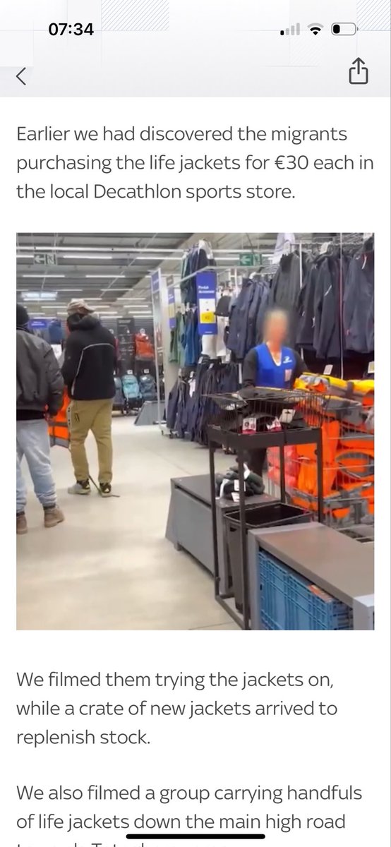 NickHillUTP's tweet photo. Everyone in Britain should no longer use a @DecathlonUK shop. Shame on you for profiting off the invasion of our country and putting lives at risk! https://t.co/nK1FxAJbl2
