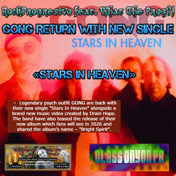 Rock_Progresivo's tweet image. 🔸GONG Return With New Single «STARS IN HEAVEN»
BLOG -&amp;gt; musicarockprogresivo.wordpress.com/2025/11/13/gon…
#whattheprog #progrock #progressiverock #prog #rockprogresivo #progressivemetal #rock #proggers #progressiverockcommunity #glassonyonpr #gongband @glassonyonpr  @gong_band