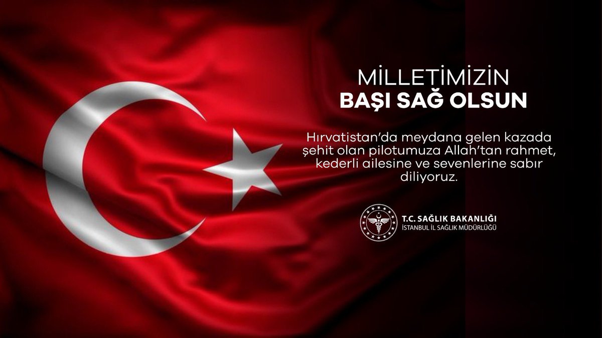 Hırvatistan’da meydana gelen kazada şehit olan pilotumuza Allah’tan rahmet, kederli ailesine ve sevenlerine sabır diliyoruz.