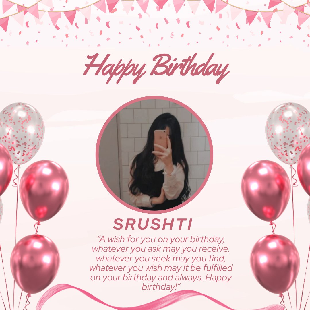 Happy Birthday <a href="/Shrishti__15/">Srushti</a> 🍰🎈🍰 Have a wonderful day ahead 🎉 enjoy your birthday 🎂🎉🎉 may you get all the happiness 🎁