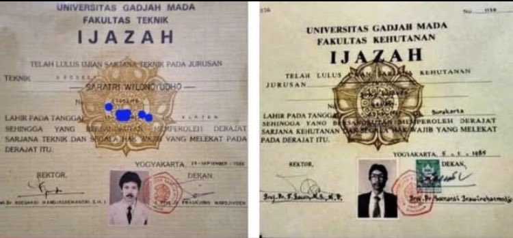 Mau tanya apa Ijazah Sarjana UGM Blio khusus pakai Meterei🤣🤣🤣