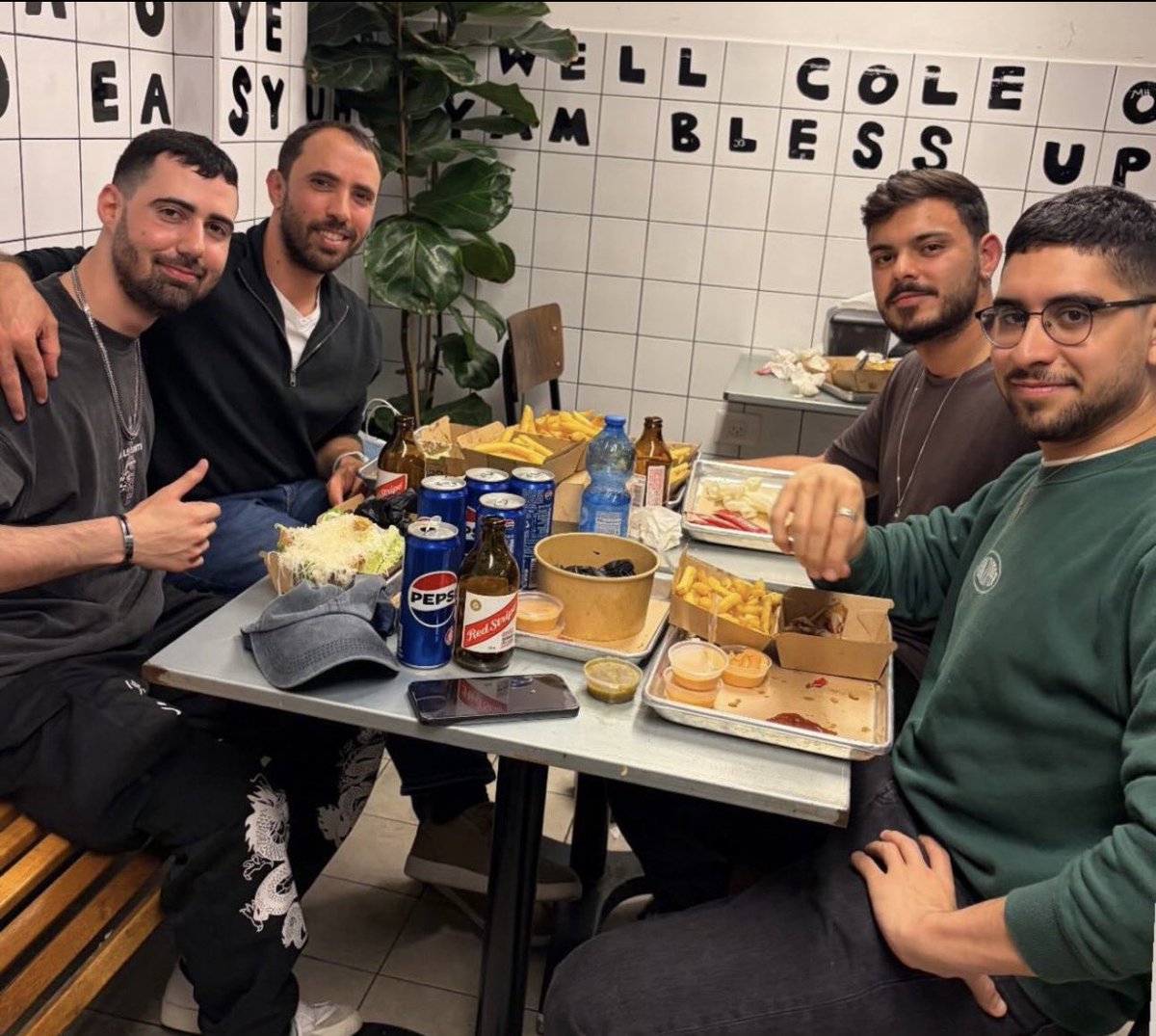 Evyatar David, Tal Shoham, Omer Wengert, Guy Gilboa Dallal arranged the event they have planned for months and years💪💙

May you always meet for happy events our heroes!!

#UntilTheLastHostage