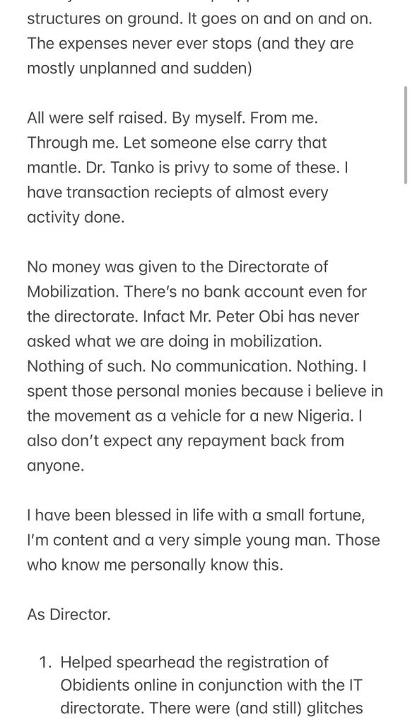 HighChiefOkoro's tweet image. The coward deleted the tweet.

Let’s save it.

RESIGNATION AS DIRECTOR MOBILIZATION, OBIDIENT MOVEMENT AND STRUCTURE.

— Morris Monye