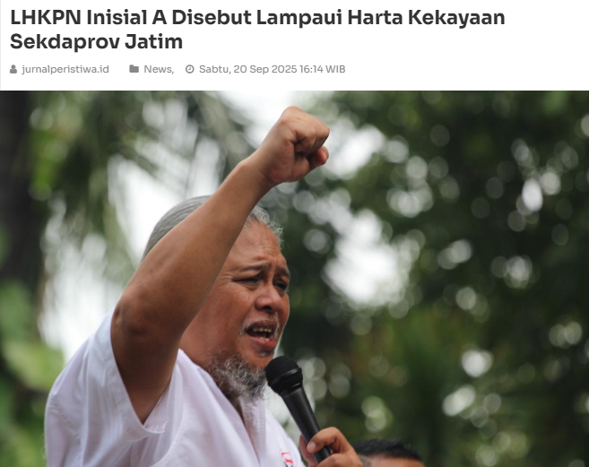 wah asyik ini <a href="/KPK_RI/">KPK</a> <a href="/KejaksaanRI/">Kejaksaan RI</a> , kekayaan Staff Ahli gubernur <a href="/KhofifahIP/">Khofifah Indar Parawansa</a> lebih besar drpd wagub <a href="/EmilDardak/">Emil E Dardak</a> &amp; sekda <a href="/JatimPemprov/">Pemprov Jawa Timur</a> <a href="/bpkri/">BPK RI</a> <a href="/BPKPgoid/">BPKP</a> <a href="/kring_pajak/">#PajakKitaUntukKita</a> <a href="/DitjenPajakRI/">#PajakKitaUntukKita</a> <a href="/grok/">Grok</a> 
jurnalperistiwa.id/news-755-lhkpn…