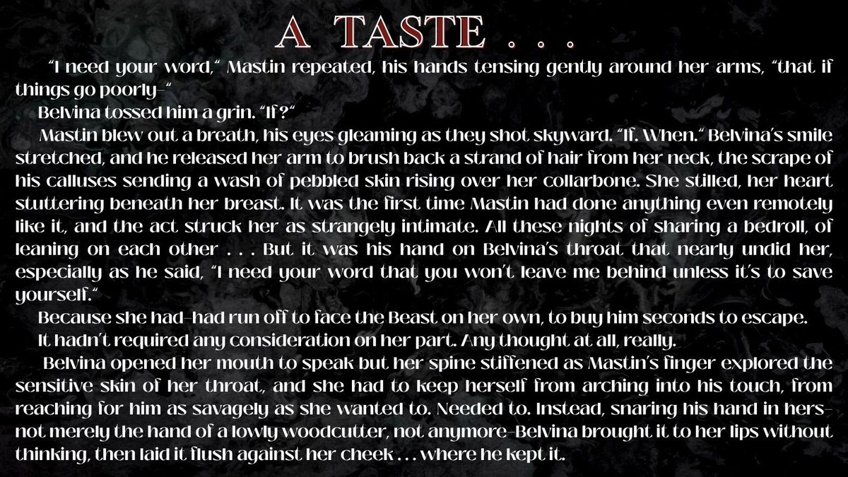 A scene from today's chapter . . . Did I mention today how much I love them???
#Litagents looking for spice, look no further!