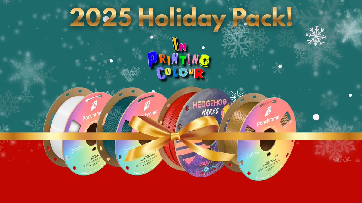 ANNOUNCING the pezliz "In Printing Colour" 2025 Holiday Pack! Available from <a href="/Polymaker_3D/">Polymaker</a> (aff) - 🎁 us.polymaker.com/a/cart?cart-to…