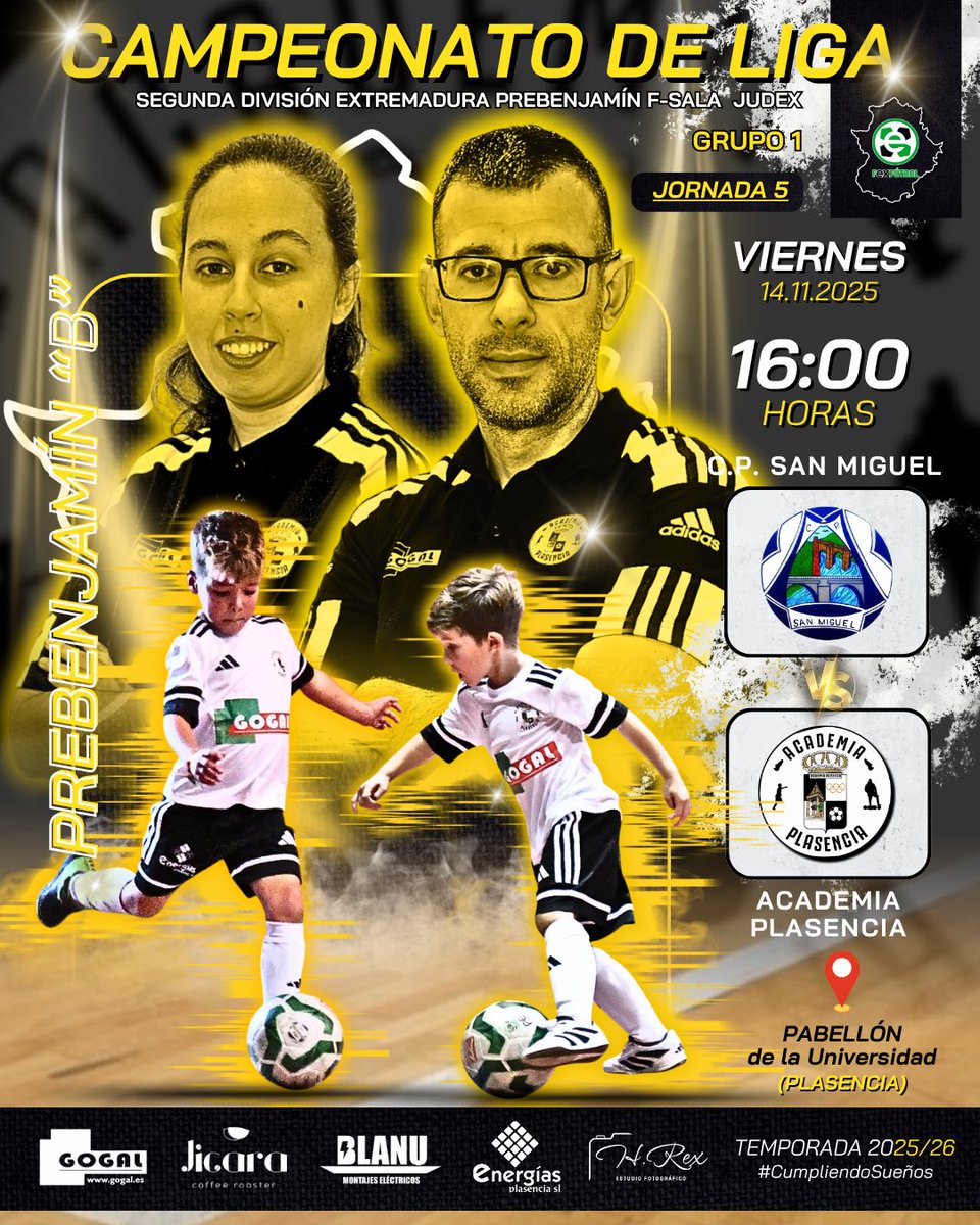 ☑️ | ¡5ª Jornada de Liga para nuestro #𝑃𝑟𝑒𝑏𝑒𝑛𝑗𝑎𝑚𝜄́𝑛 “B”! 

🗓️ 14/11/25. 
🕓 16:00 H. 
🏟️ Pabellón de la Universidad (Plasencia). 
🆚 <a href="/CPSANMIGUEL_pla/">C.P. SAN MIGUEL PLASENCIA</a>   
🙌🏻 ¡Disfrutemos en 𝑒𝑞𝑢𝑖𝑝𝑜!

#AᥴᥲdᥱmιᥲPᥣᥲsᥱᥒᥴιᥲ | #CᥙmρᥣιᥱᥒdoSᥙᥱᥒ̃os