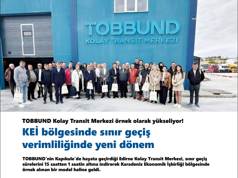 [TR]

BSEC-URTA’nın Kolay Transit Merkezi Ziyareti UND’nin Sesi Dergisinde!

Genel Müdürümüz Mehmet Uylukcu ile BSEC-URTA Başkanı Eduart Kasa’nın Edirne Kolay Transit Merkezimizi ziyaretleri ardından gerçekleştirilen röportaj, UND’nin Sesi dergisinin Ekim sayısında yayımlandı.