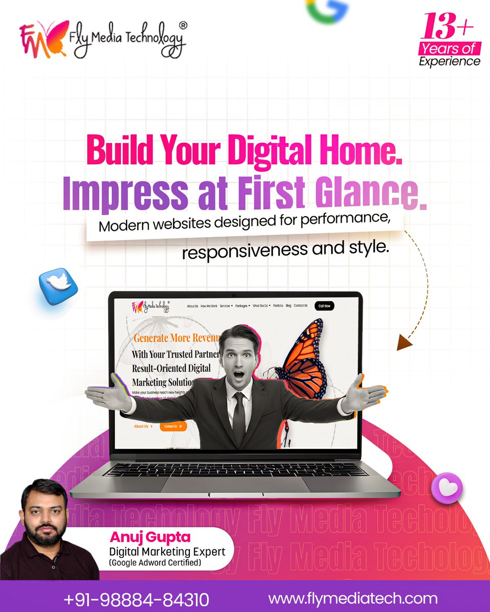 flymediatech1's tweet image. A strong digital presence starts with a great website. Flymedia Technology delivers responsive, high-performance designs with clear guidance on Website Designing in Ludhiana to help your business grow.

📞 98884-84310
🌐 flymediatech.com

#WebDesign #FlymediaTechnology